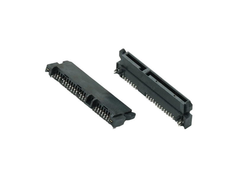 SATA 7+15P 母座 板下 H4.2 SMT 不带杠 